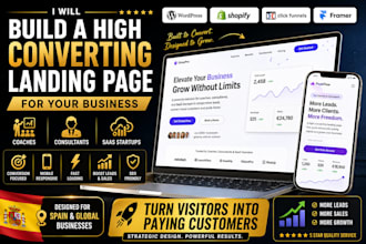 build high converting landing page coaches consultants saas