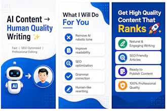 edit and polish ai content into human quality SEO writing