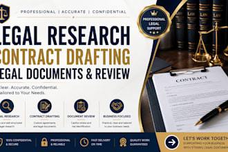 assist with legal research, nda agreements, and document review
