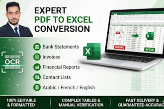 convert complex PDF table into editable excel spreadsheets