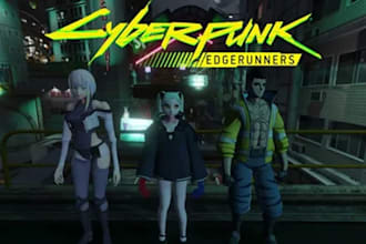 3d game character unreal engine 4,5 3d game model 4k,8k cyberpunk 2077 character