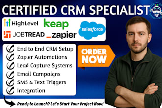 do gohighlevel bitrix24 salesforce automation jobtread cloze zapier automation