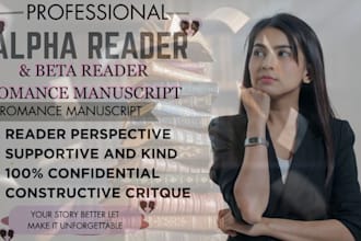 alpha read and be your beta reader romance manuscript
