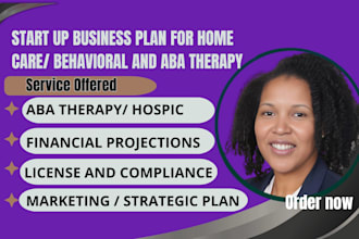 write professional aba therapy start up business plan and behavioral healthcare