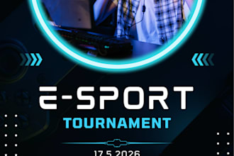 design professional esports and gaming tournament banners