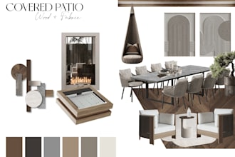 office interior shopping list, interior vr tour, hall mood board, cgi UK interio