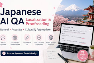 proofread and localize ai generated japanese text