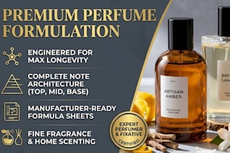 create professional long lasting perfume formulation and fragrance oil recipes