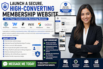 design redesign wix online course website membership setup sales funnel framer