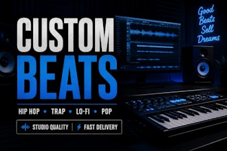 produce custom trap drill and hip hop beat