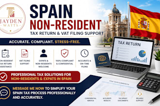 prepare spain non tax residents tax return filing help and vat filing support