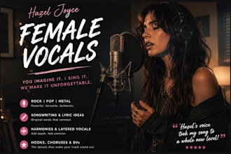 sing female rock singer female singer songwriter and vocalist female pop singer