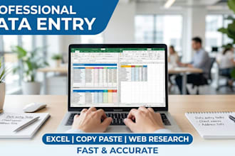 do accurate data entry and copy paste tasks
