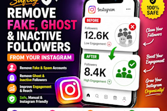 safely remove fake, ghost and inactive followers from your instagram account