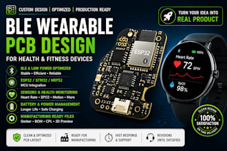 design ble wearable pcb for health and fitness devices