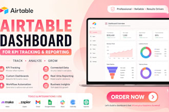 build airtable dashboard for KPI tracking and reporting