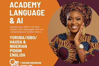 teach nigerian languages or provide native voice recordings for ai projects