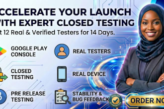 provide 12 testers 20 testers for google play console closed testing for 14 days