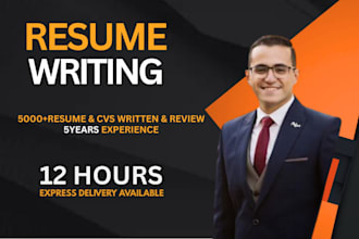 write a professional ats friendly resume and CV