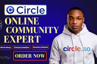 circle so community setup circle so course upload circle so online community