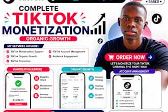tiktok monetization, organic growth, and tiktok promotion