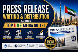 write and distribute your professional press release across top uae media outlet