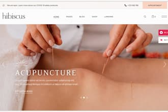 design acupuncture website hypnotherapy website chiropractor holistic website