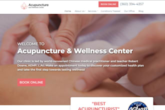 design acupuncture website hypnotherapy website chiropractor holistic website