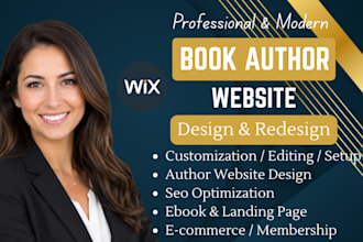 design author website, book author website, ebook website, author landing page