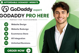 design godaddy website redesign godaddy website development godaddy
