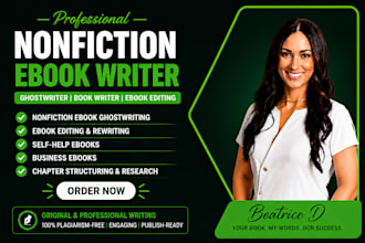 ghostwrite your 50k ebook, ebook writer, ebook ghostwriter nonfiction bookwriter