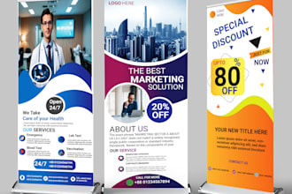 design premium roll up banner, billboard banner