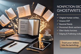 ghostwrite nonfiction ebook ghostwriter, self help ebook writer book publishing