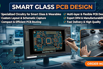 design smart glass tracking pcb with stm32 and ai integration