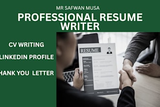 write a modern resume, CV, and linkedin profile