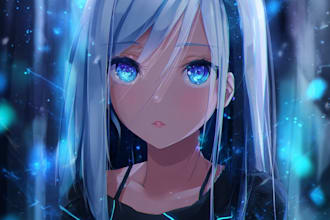 drawing anime artwork illustration with high quality