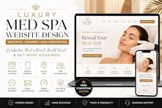 design med spa website for medical spa and aesthetic clinics and booking system