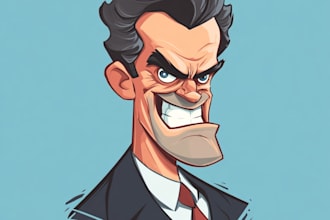 design a cartoon logo character