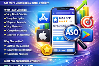 optimize your mobile app for aso on app store and google play