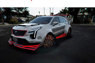 3d car, gta fivem car mod, 3d vehicle, scripting, car customization server set