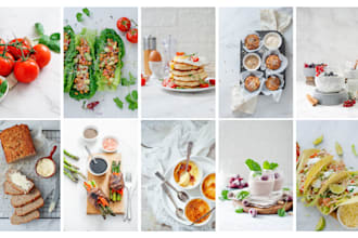 be your food photographer for recipes and cookbooks