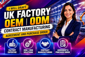 draft UK oem odm contract manufacturing agreement for factories