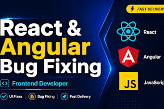 fix react angular javascript frontend bugs