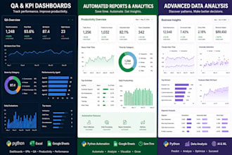 create a QA dashboard in python and streamlit