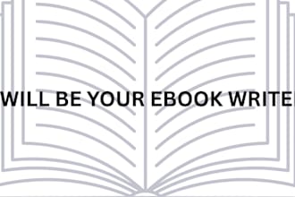 be your ebook writer, ghostwriter,book writing, kdp  ebook writer for amazon KDP