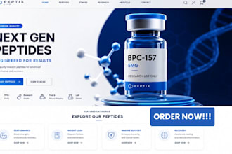 build fda compliant peptide website research peptide store supplement website