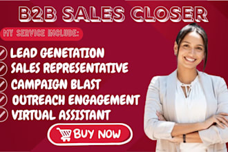 sales development representative sales closer b2b sales person to close deals