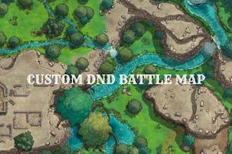 create custom dnd battle map, fantasy rpg map, dungeon map for tabletop games