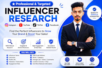do manual influencer research for social media marketing