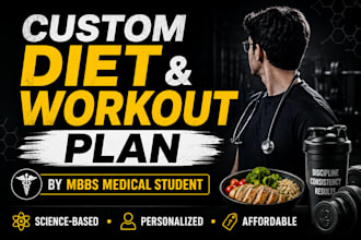 create a personalized diet and workout plan based on your goals
